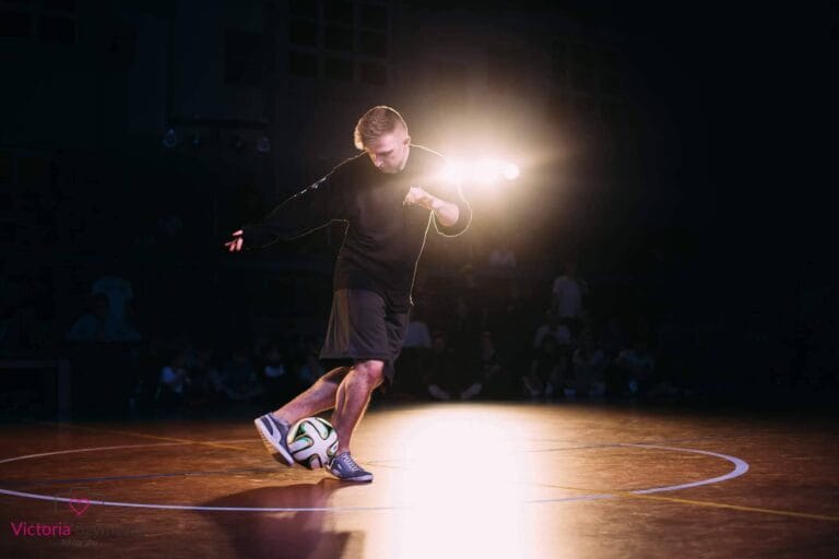 zawody sportowe, pokaz freestyle football